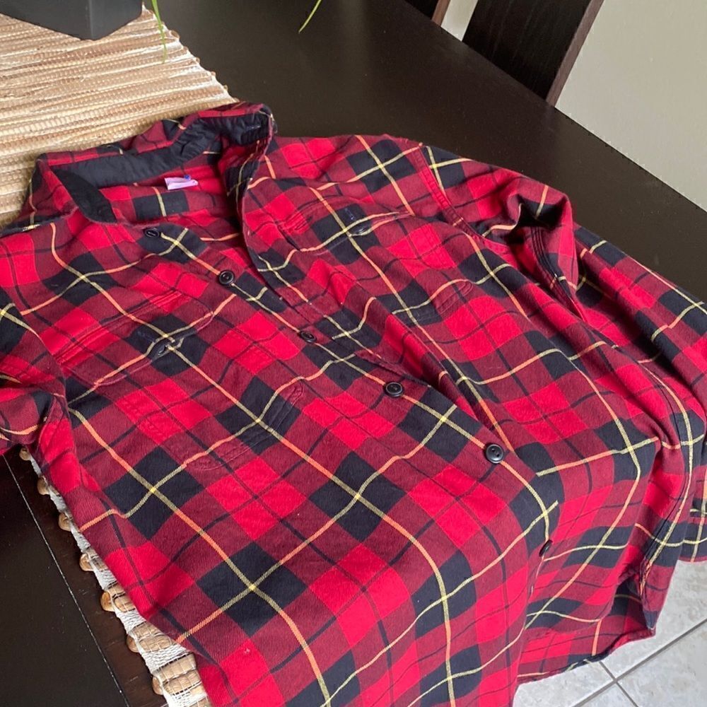 EUC Ralph Lauren l/s flannel size M